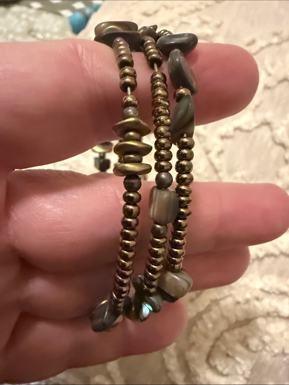 Silpada Iridescent Brown and Green Wrap Bracelet - Picture 3 of 5
